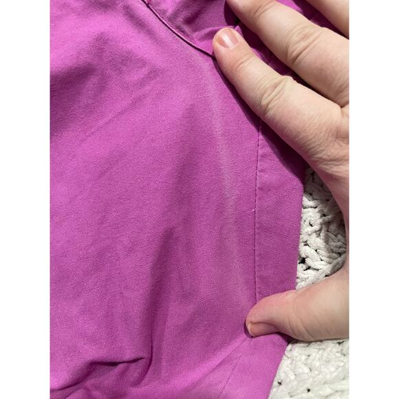 VTG Unionbay Barrel Leg Pants Button 100% Cotton Womens Sz 9 Pink *Discoloration - Picture 13 of 16